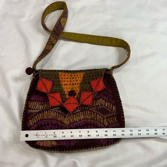 Rising Tide Wool Boho Shoulder Bag‎ - Picture 5 of 7
